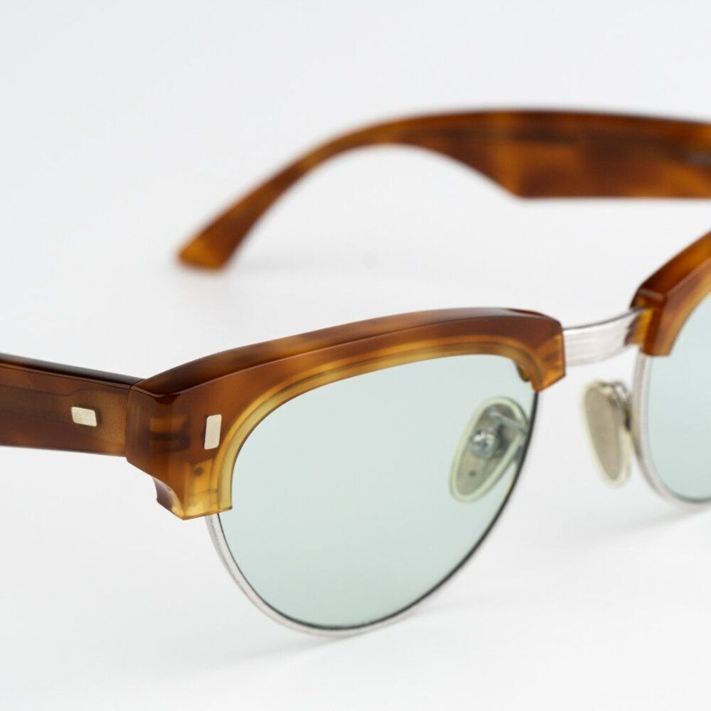 NEW Celine CL40059U 18N Shiny Rhodium Havana Green Women Cat Eye Sunglasses - Picture 10 of 12